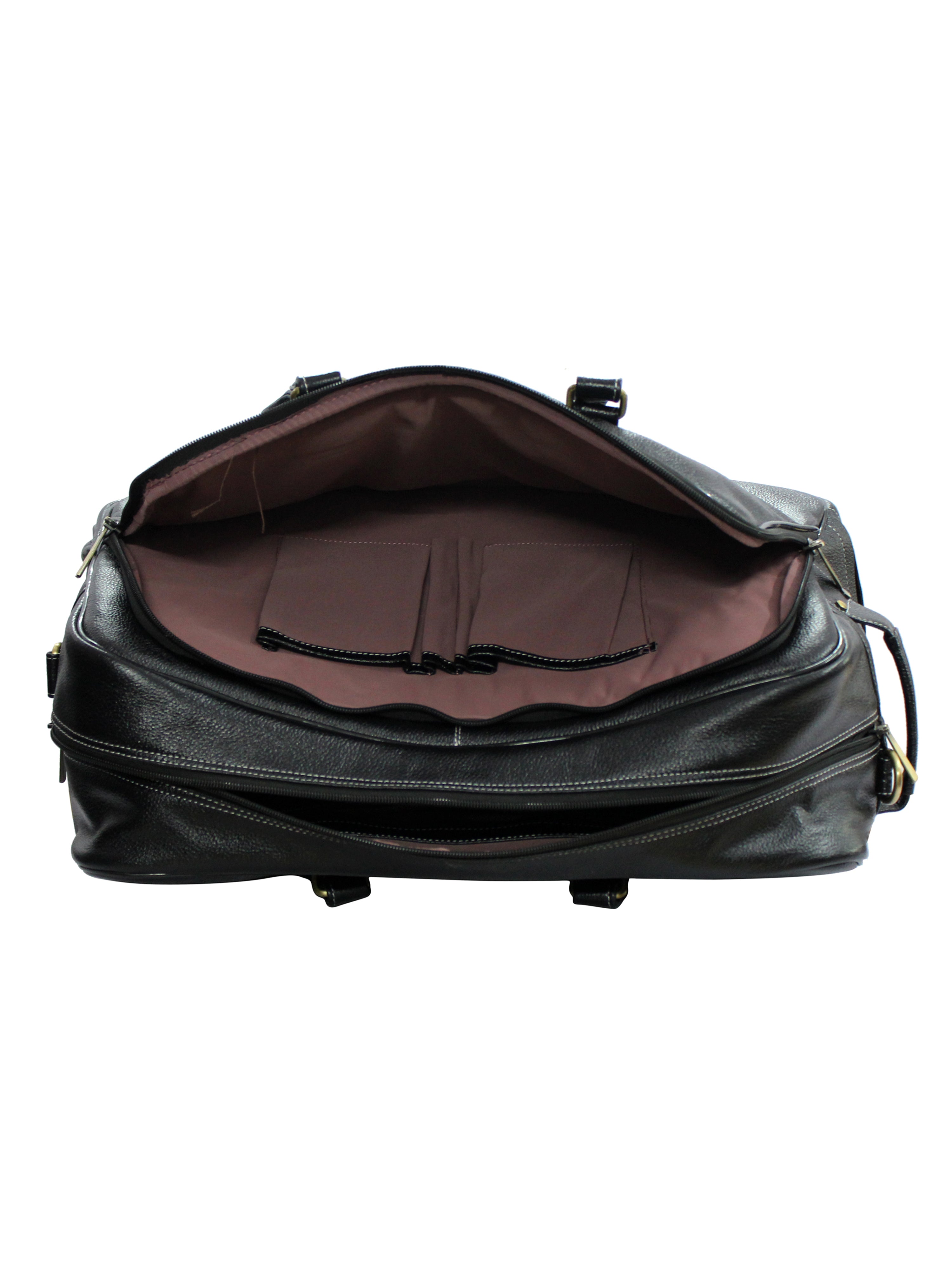 Genuine Leather Buff milled Luxurious Travel Duffle Bag