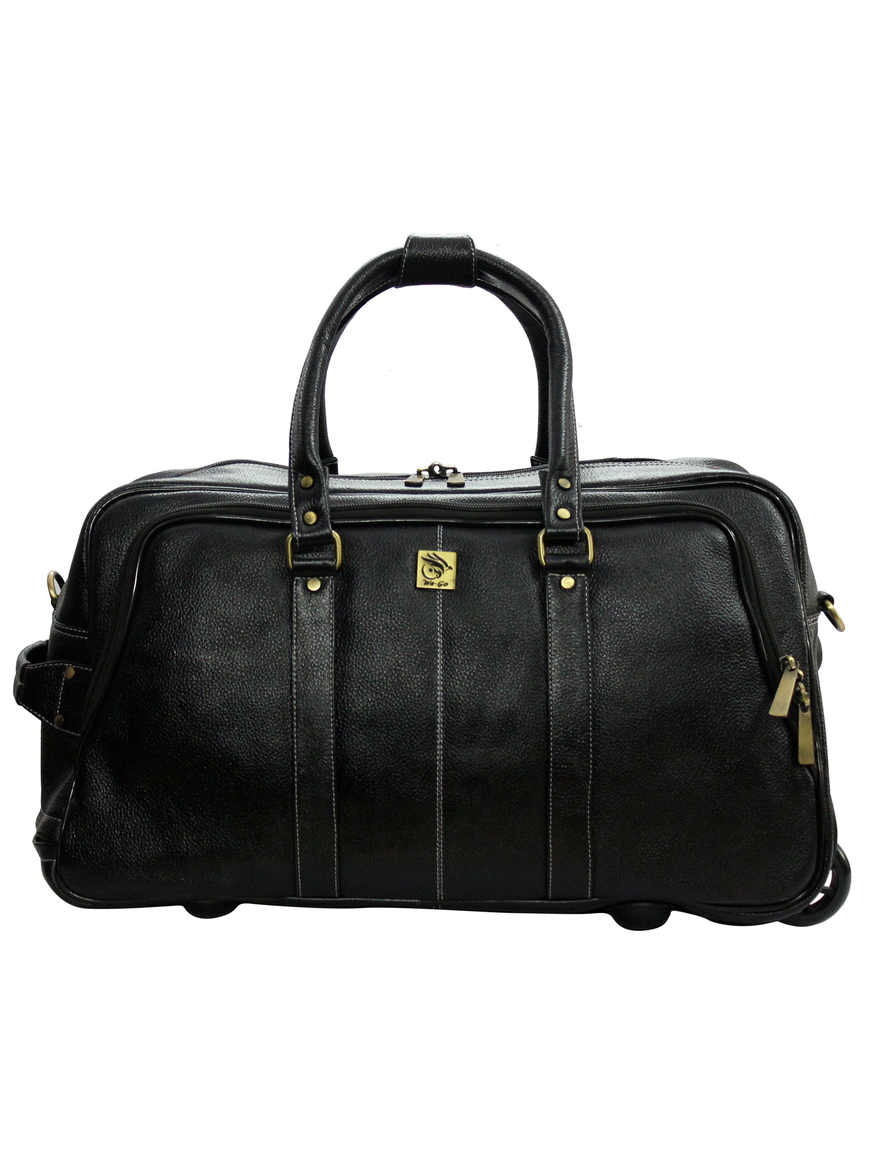 Genuine Leather Buff milled Luxurious Travel Duffle Bag