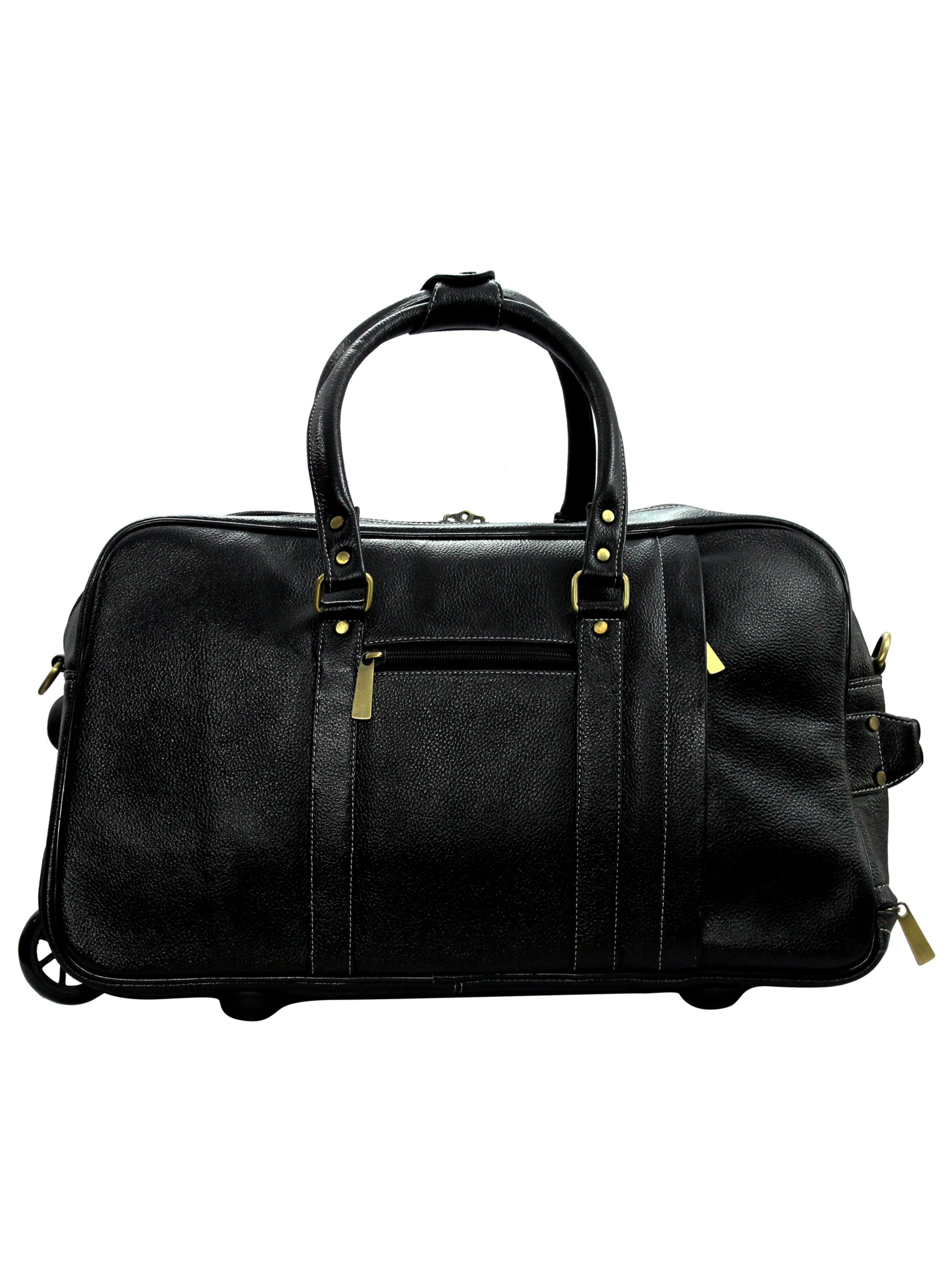 Genuine Leather Buff milled Luxurious Travel Duffle Bag