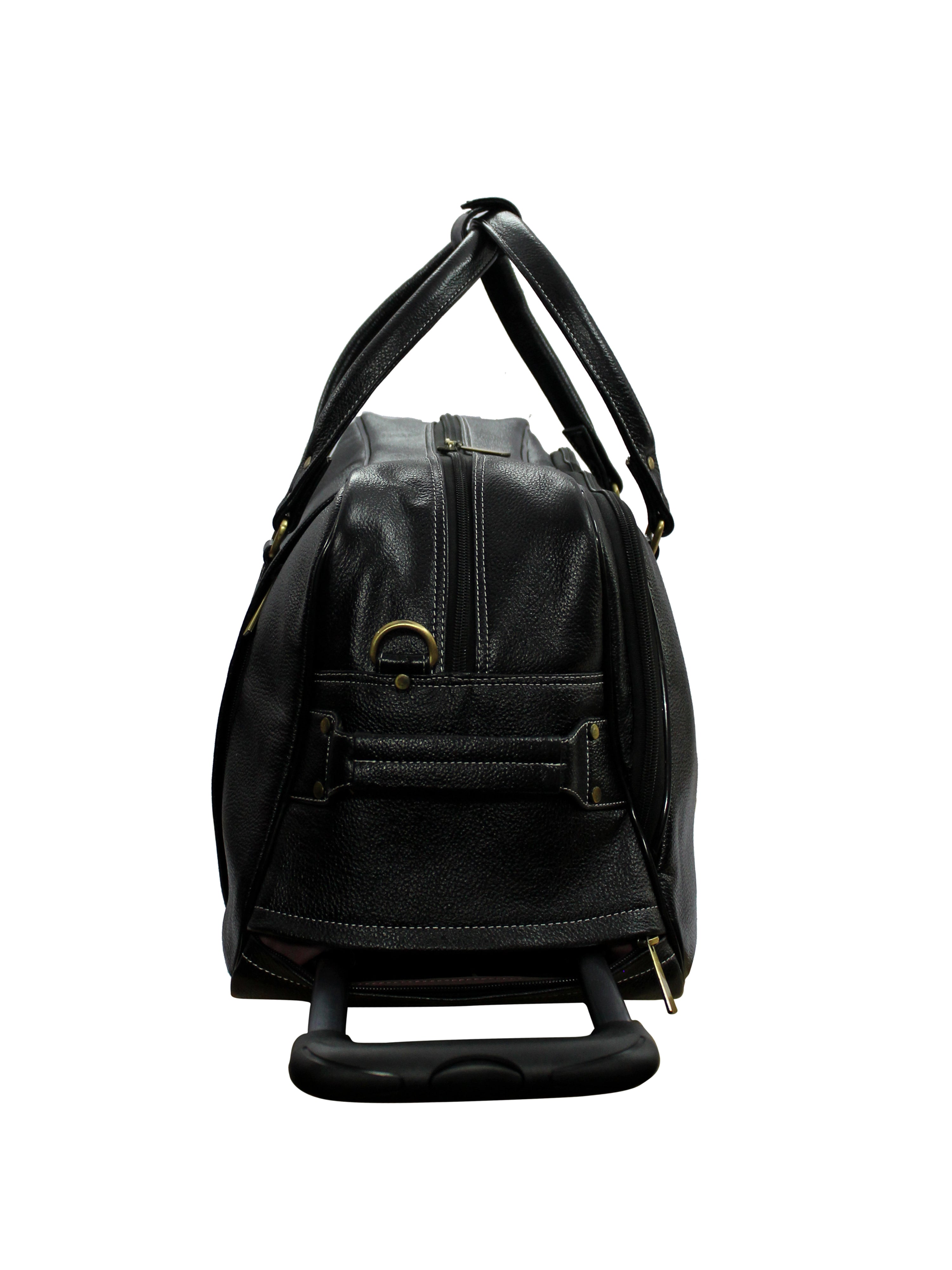 Genuine Leather Buff milled Luxurious Travel Duffle Bag