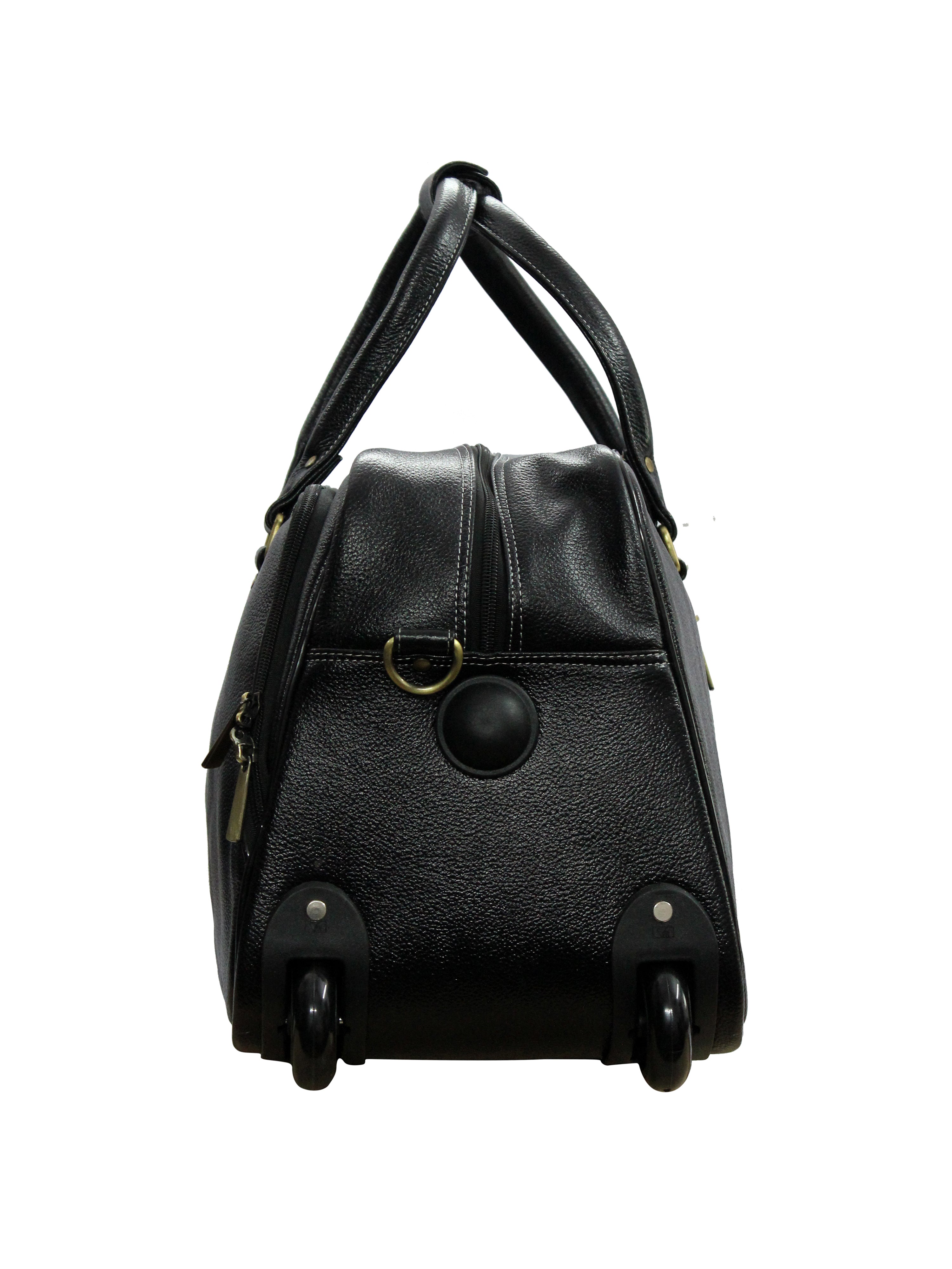 Genuine Leather Buff milled Luxurious Travel Duffle Bag