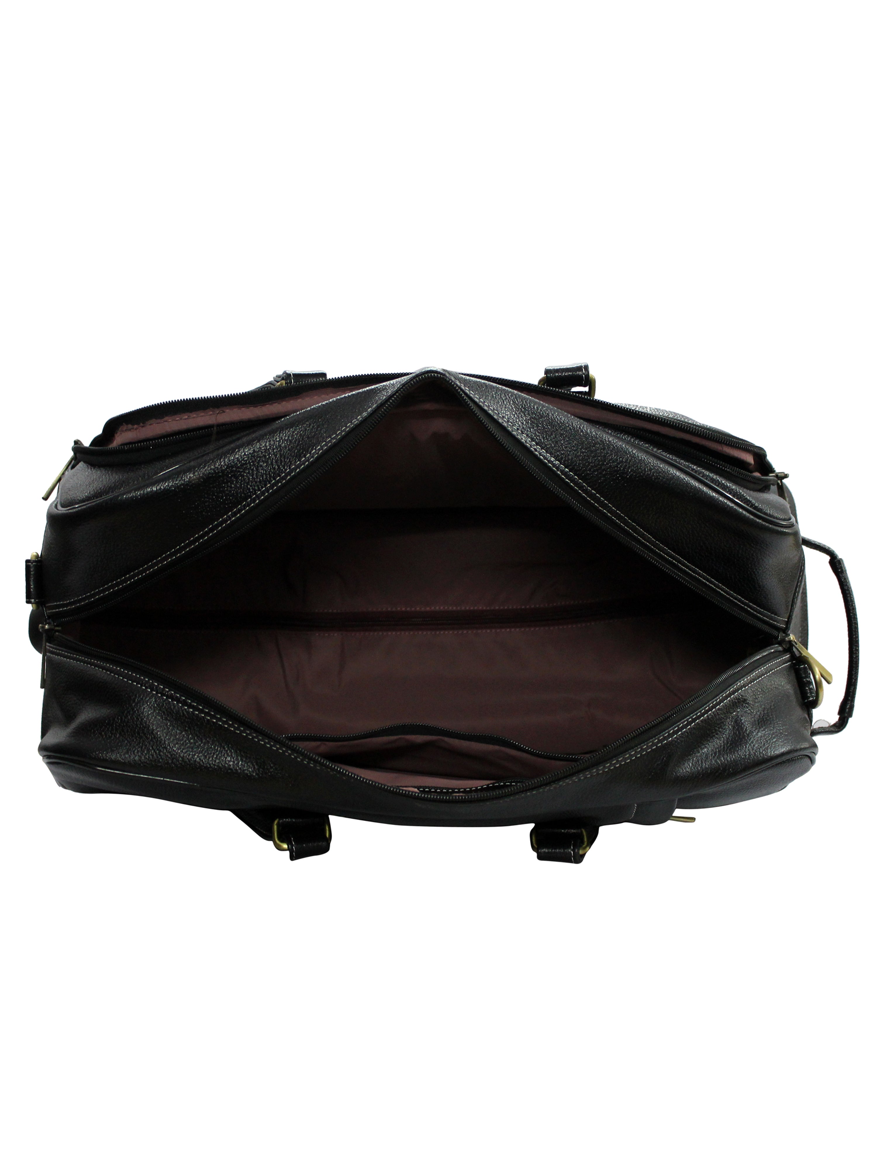 Genuine Leather Buff milled Luxurious Travel Duffle Bag