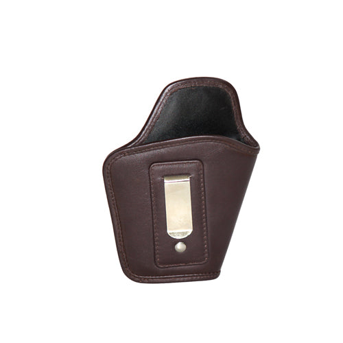 Genuine Leather Pistol Case With Belt Clip At Back