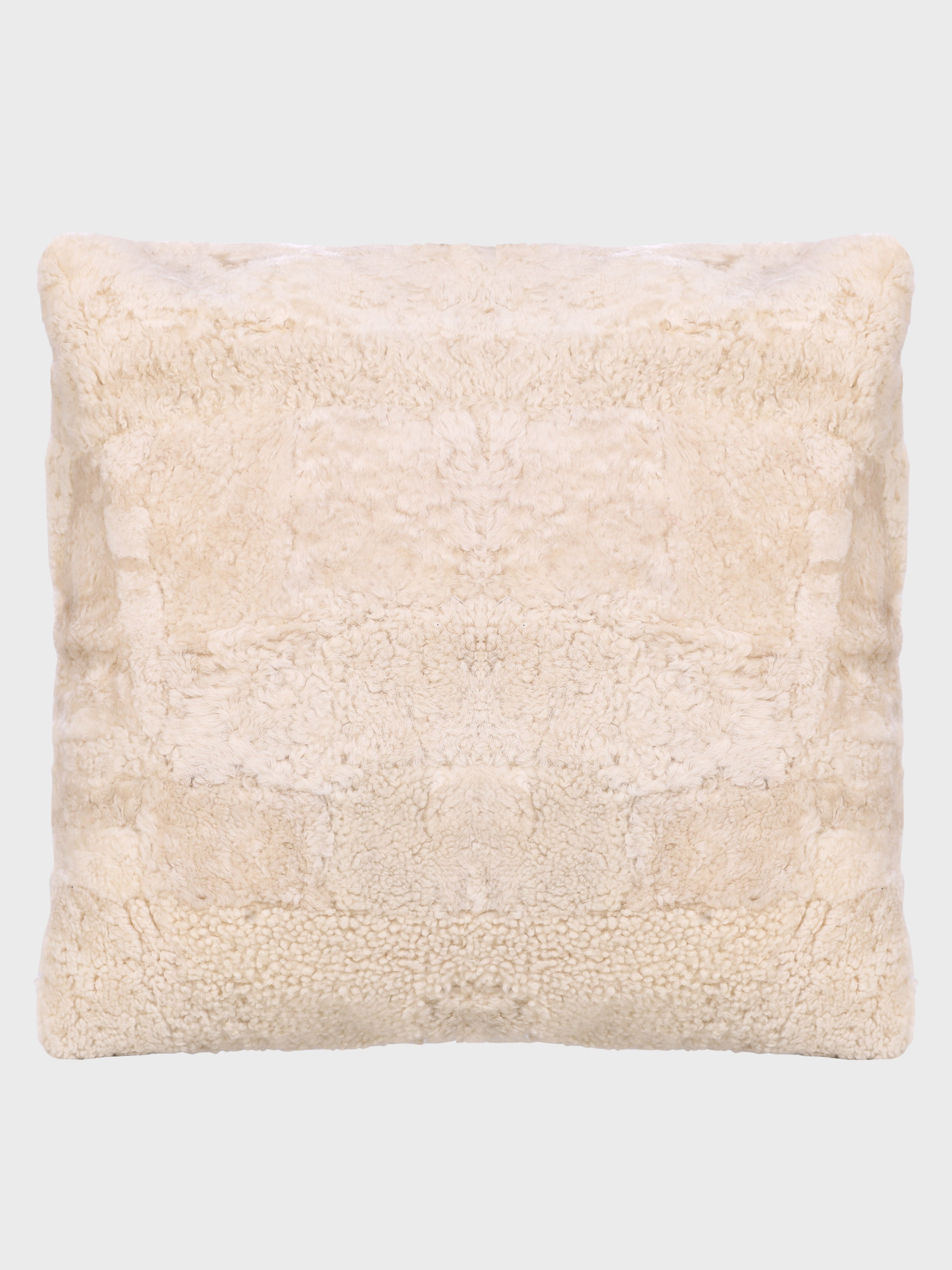 Front - Genuine Fur , Patchwork , Back - Genuine Leather , Luxurious Cushion Cover With Cushion