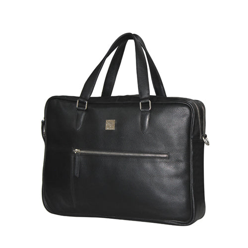 Genuine Leather Office Bag Leather Portfolio With Adjustable Shoulder Strap , Can Accommodate 15 " Laptop