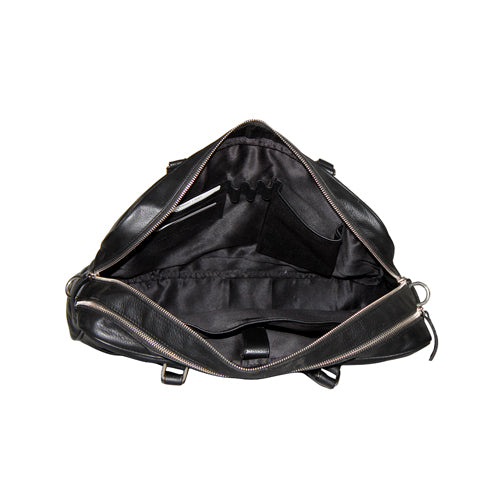 Genuine Leather Office Bag Leather Portfolio With Adjustable Shoulder Strap , Can Accommodate 15 " Laptop