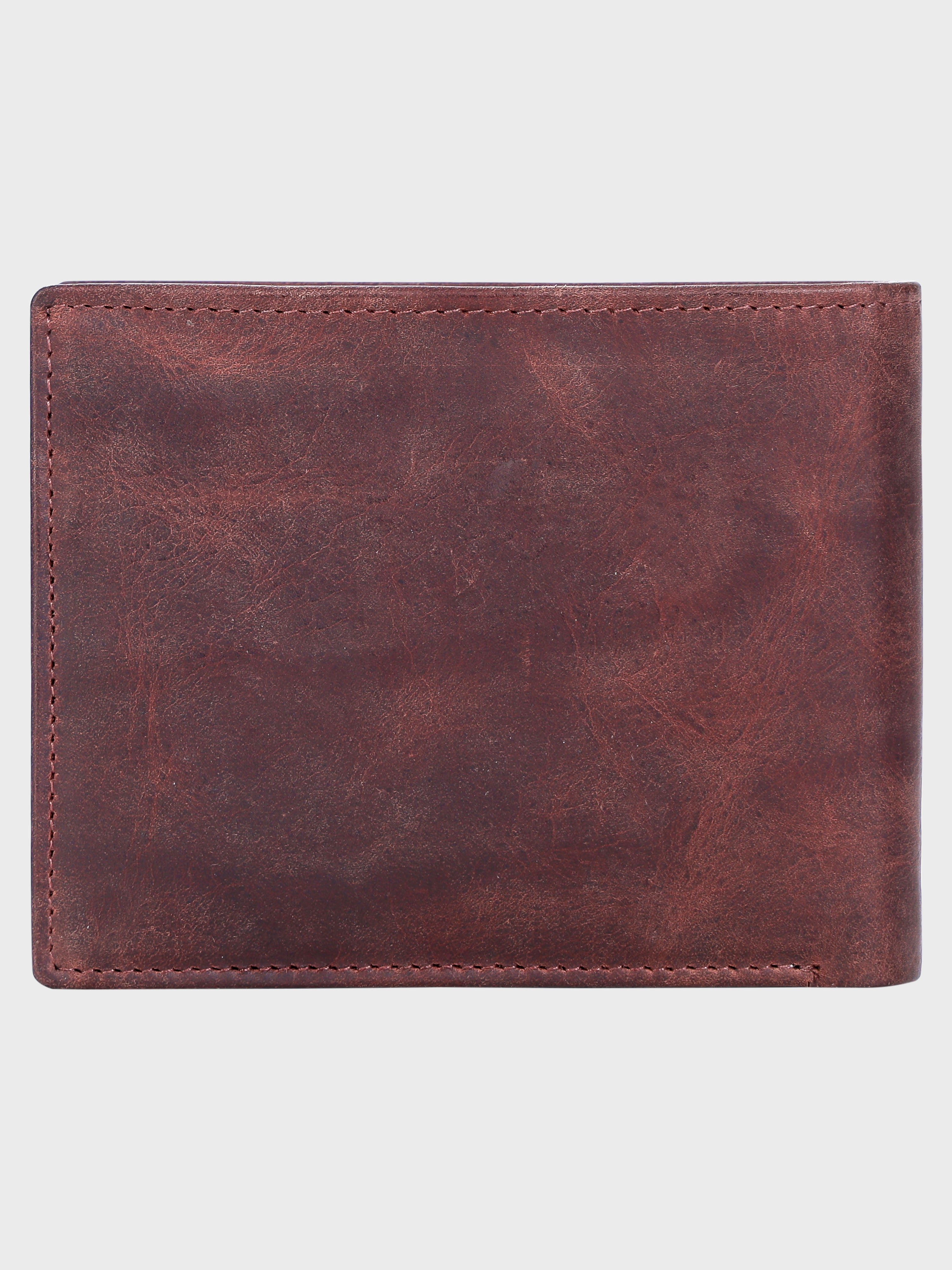 Genuine Leather - Two Tone - Oil Pullup Leather - Mens Leather Wallet