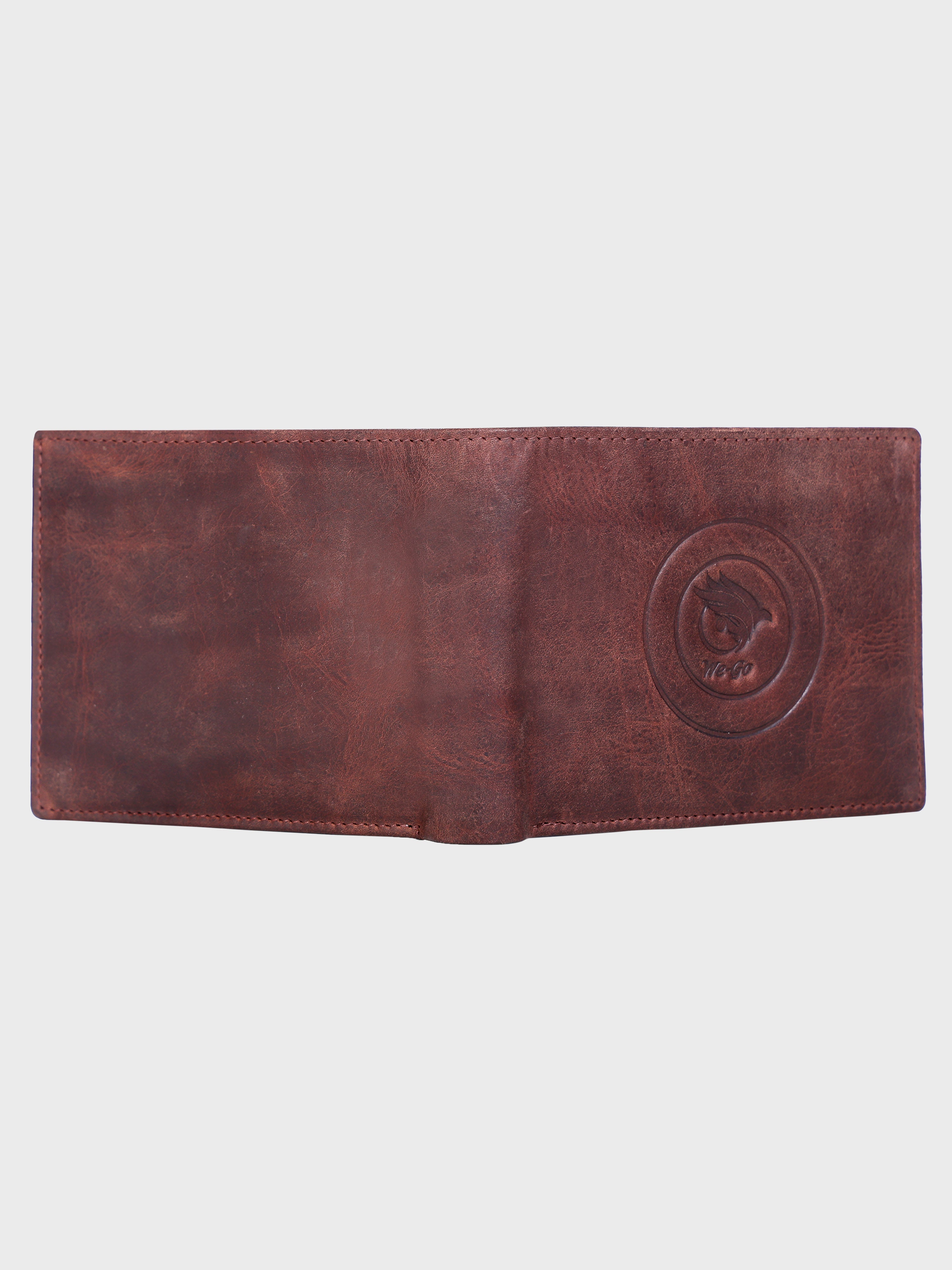 Genuine Leather - Two Tone - Oil Pullup Leather - Mens Leather Wallet