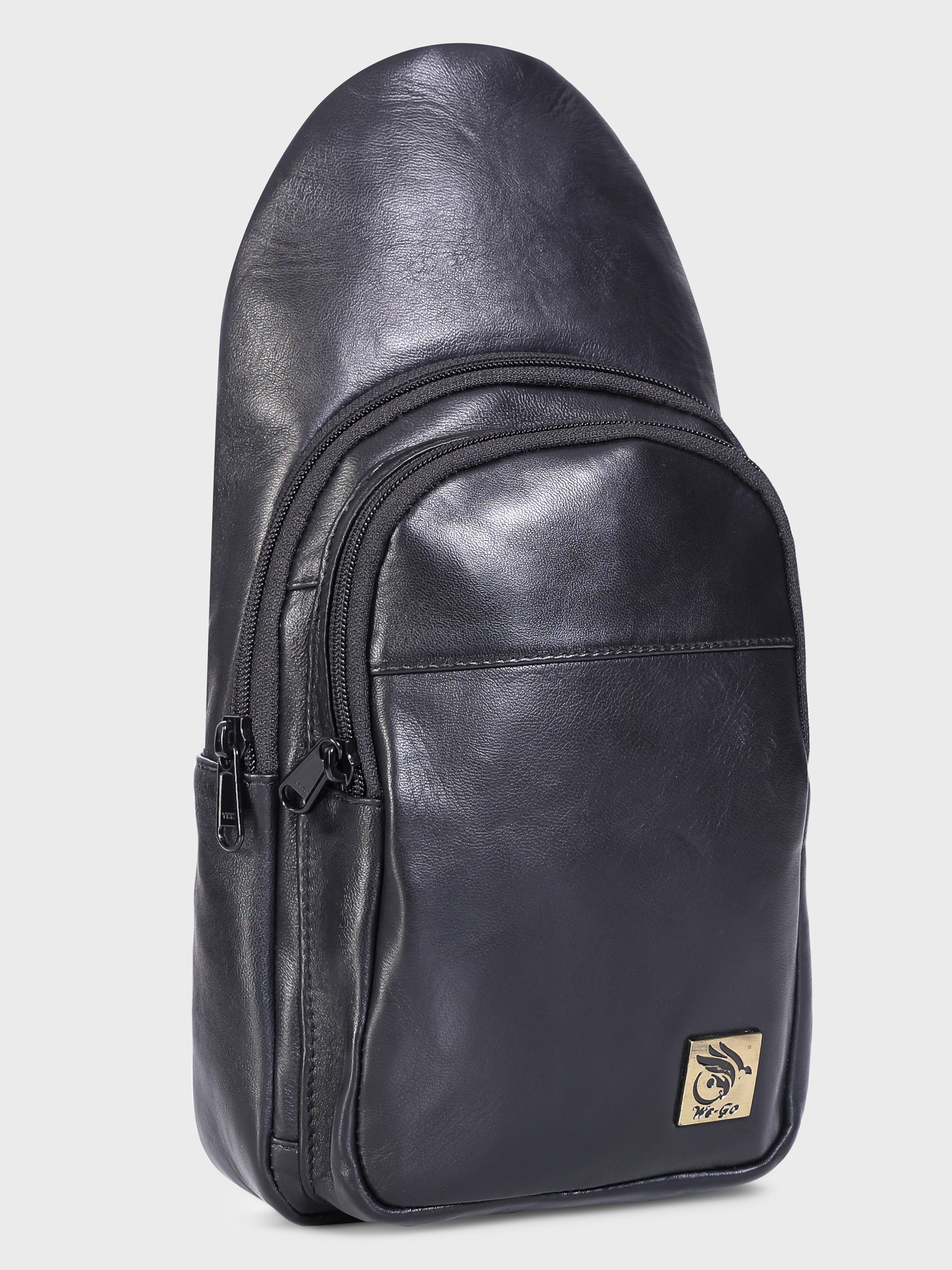 Unisex Genuine Leather ,Soft Luxurious - Travel Shoulder Strap Bag