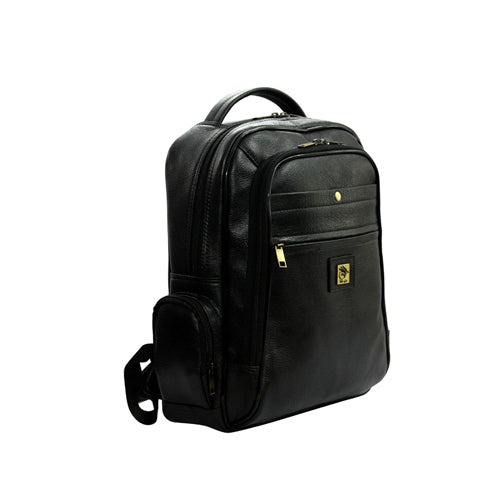 UNISEX GENUINE LEATHER MULTIPURPOSE BACKPACK WITH 14" LAPTOP COMPARTMENT
