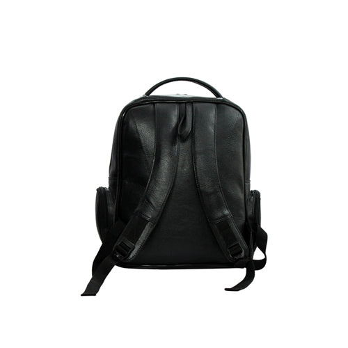 UNISEX GENUINE LEATHER MULTIPURPOSE BACKPACK WITH 14" LAPTOP COMPARTMENT