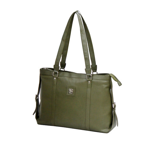 Genuine Leather Women's Tote Bag With 15" Laptop Compartment