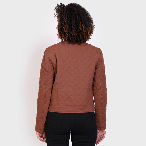 Cotton Twill Quilted Luxurious Women Jacket