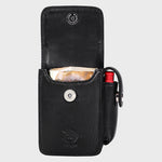 Cigrette Case , Genuine Leather With Lighter Holder , Can Attach With Your Belt Too