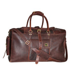 Genuine Leather  Oil Pull-up Luxurious Travel Duffle Bag