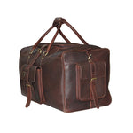 Genuine Leather  Oil Pull-up Luxurious Travel Duffle Bag