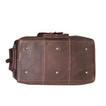 Genuine Leather  Oil Pull-up Luxurious Travel Duffle Bag