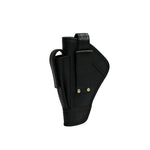 Genuine Leather Gun Holster With Additional Magazine Slot