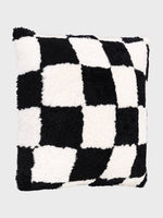 Front - Genuine Fur , Patchwork , Back - Genuine Leather , Luxurious Cushion Cover With Cushion