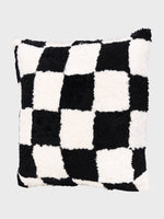 Front - Genuine Fur , Patchwork , Back - Genuine Leather , Luxurious Cushion Cover With Cushion
