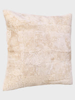 Front - Genuine Fur , Patchwork , Back - Genuine Leather , Luxurious Cushion Cover With Cushion