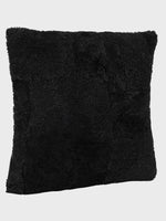 Front - Genuine Fur , Patchwork , Back - Genuine Leather , Luxurious Cushion Cover With Cushion