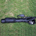 Genuine Leather Lightweight Portable Golf Clubs Carry Bag