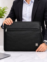 Genuine Leather Laptop Sleeve, Can Accommodate Upto 13-17 Inch