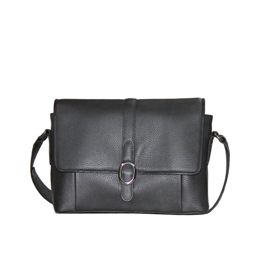 Genuine Leather  Unisex Messenger Bag  With Slot Inside For I Pad , Mobile