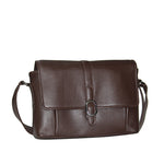 Genuine Leather  Unisex Messenger Bag  With Slot Inside For I Pad , Mobile