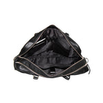 Genuine Leather Office Bag  Leather Portfolio With Adjustable Shoulder Strap , Can Accommodate 15 " Laptop