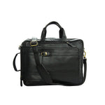 Genuine Leather Multipurpose Briefcase Bag Cum Backpack With Laptop Compartment & Adjustable Shoulder Strap