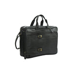 Genuine Leather Multipurpose Briefcase Bag Cum Backpack With Laptop Compartment & Adjustable Shoulder Strap
