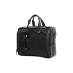 Genuine Leather Multipurpose Briefcase Bag Cum Backpack With Laptop Compartment & Adjustable Shoulder Strap