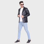 Genuine Leather , Soft Supple Light Weight Mens Leather Blazer