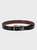 Genuine Leather - Men Formal Reviersible Belt Black / Brown - 35 mm Width