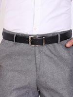 Genuine Leather - Men Formal Reviersible Belt Black / Brown - 35 mm Width