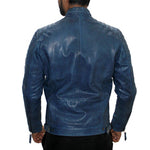 Two Tone Genuine Leather , Men's Leather Jacket