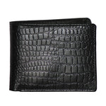 Genuine Leather - Croco Print - Mens Leather Wallet