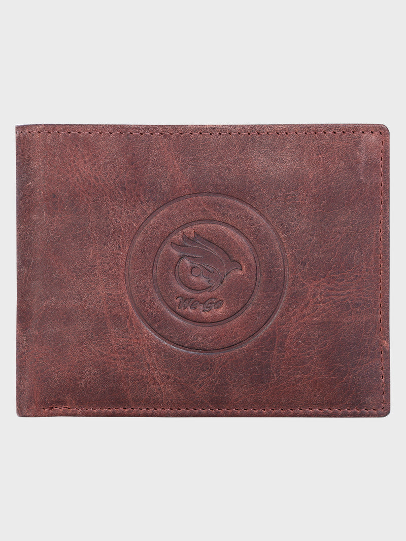 Genuine Leather - Two Tone - Oil Pullup Leather - Mens Leather Wallet