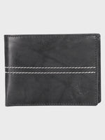 Genuine Leather , Centre Stitch Detail , Men Leather Wallet