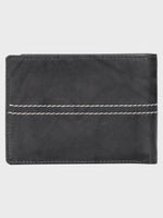Genuine Leather , Centre Stitch Detail , Men Leather Wallet