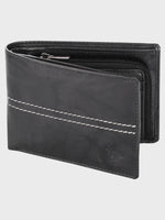 Genuine Leather , Centre Stitch Detail , Men Leather Wallet