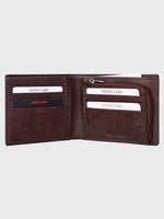 Genuine Leather , Centre Stitch Detail , Mens Leather Wallet