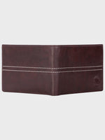 Genuine Leather , Centre Stitch Detail , Mens Leather Wallet