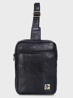 Unisex Genuine Leather ,Soft Luxurious Veg Tanned Two Toned - Travel Shoulder Strap Bag