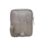 Unisex Genuine Leather ,Soft Luxurious Veg Tanned Two Toned - Travel Shoulder Strap Bag