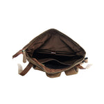 UNISEX GENUINE LEATHER ROLL-TOP BACKPACK WITH 14" LAPTOP COMPARTMENT