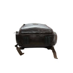 UNISEX GENUINE LEATHER MULTIPURPOSE BACKPACK WITH 14" LAPTOP COMPARTMENT