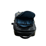 GENUINE LEATHER CROCO PRINT MULTIPURPOSE TRAVEL TROLLY BACKPACK WITH LAPTOP COMPARTMENT